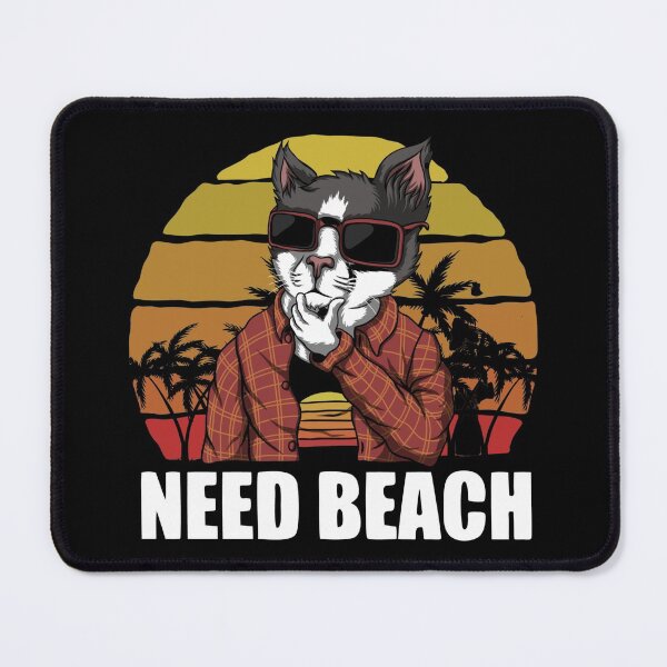 Item preview, Funny cat need a beach designed and sold by Vittorio Shop.