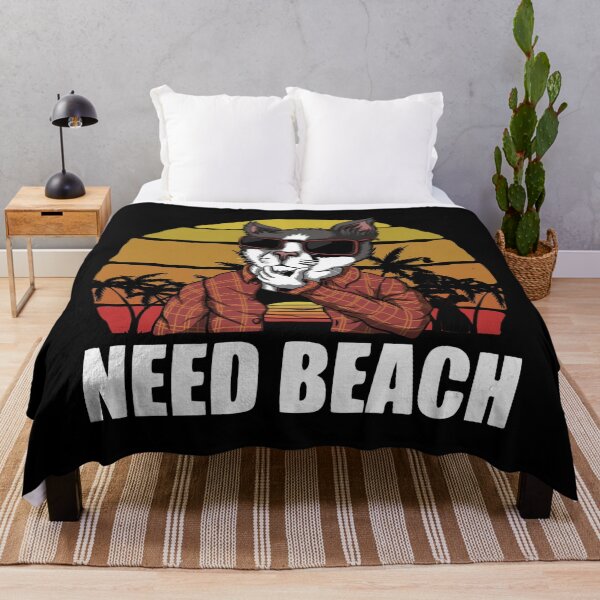 Item preview, Funny cat need a beach designed and sold by Vittorio Shop.