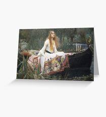 Tarjeta de felicitación Waterhouse - La Dama de Shalott
