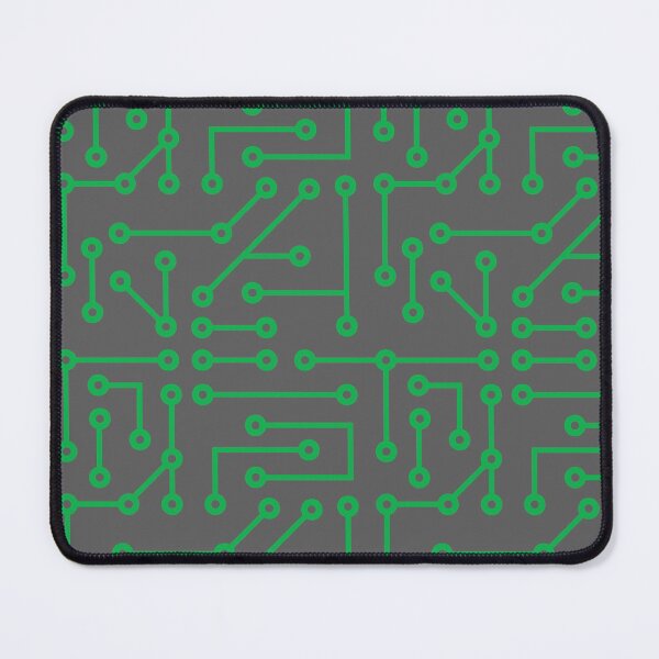 Item preview, Green PCB printed circuit board trace line art designed and sold by EngineersArt.