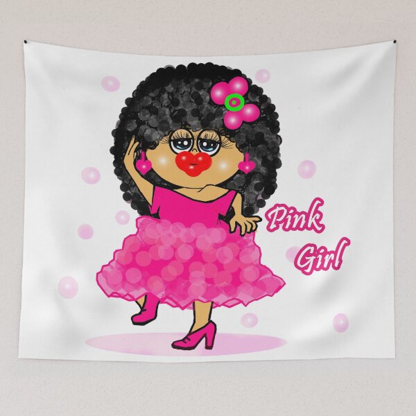 Item preview, Pink dancing girl  designed and sold by Shirley cute art .