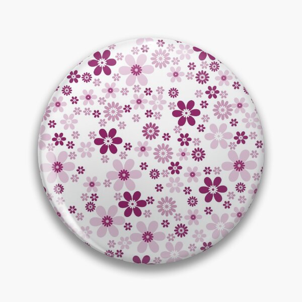 Item preview, Magenta and White Simple Floral Flower Pattern - Color Matches Colour of the Year 2022 Orchid Flower 150-38-31 designed and sold by ColorOfTheYears.