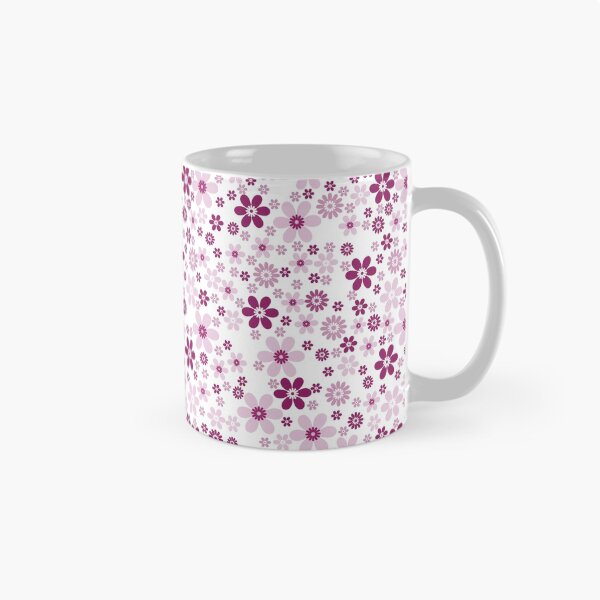 Item preview, Magenta and White Simple Floral Flower Pattern - Color Matches Colour of the Year 2022 Orchid Flower 150-38-31 designed and sold by ColorOfTheYears.