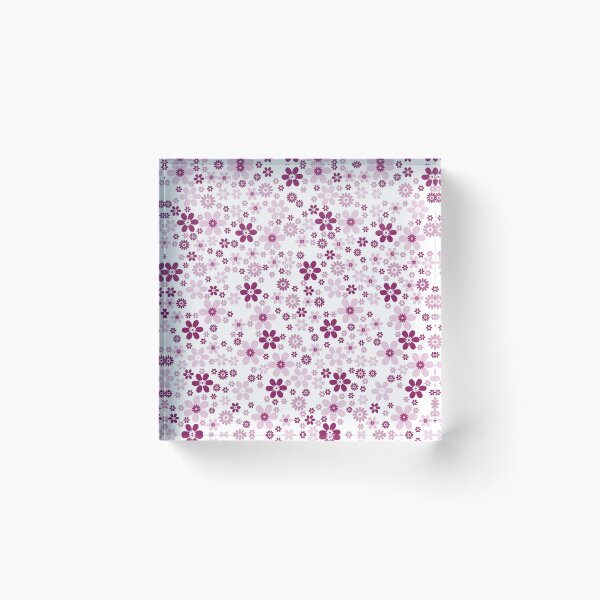 Item preview, Magenta and White Simple Floral Flower Pattern - Color Matches Colour of the Year 2022 Orchid Flower 150-38-31 designed and sold by ColorOfTheYears.