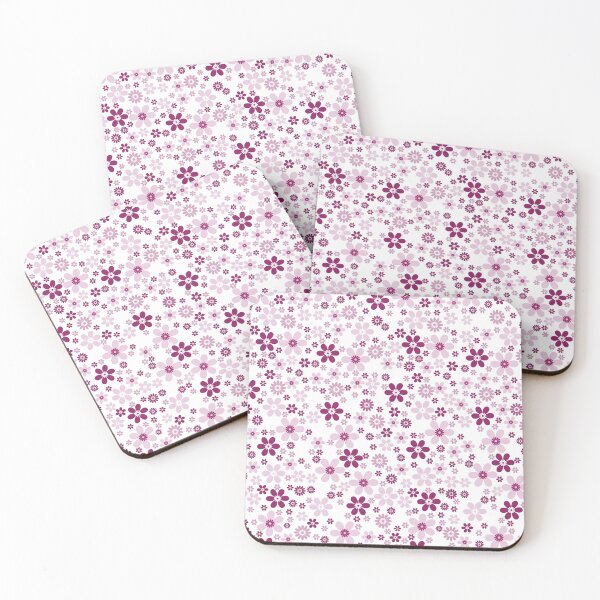 Item preview, Magenta and White Simple Floral Flower Pattern - Color Matches Colour of the Year 2022 Orchid Flower 150-38-31 designed and sold by ColorOfTheYears.