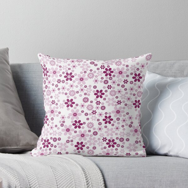 Item preview, Magenta and White Simple Floral Flower Pattern - Color Matches Colour of the Year 2022 Orchid Flower 150-38-31 designed and sold by ColorOfTheYears.