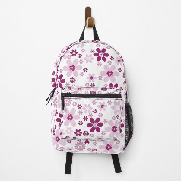 Item preview, Magenta and White Simple Floral Flower Pattern - Color Matches Colour of the Year 2022 Orchid Flower 150-38-31 designed and sold by ColorOfTheYears.
