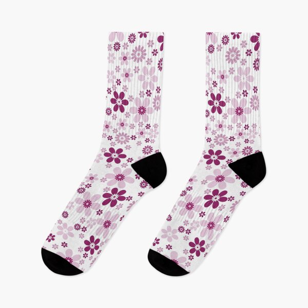Item preview, Magenta and White Simple Floral Flower Pattern - Color Matches Colour of the Year 2022 Orchid Flower 150-38-31 designed and sold by ColorOfTheYears.