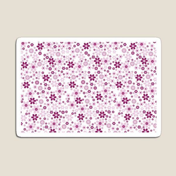 Artikelvorschau, Magenta und Weiß Einfaches Blumenblumenmuster - Farbe entspricht Farbe des Jahres 2022 Orchideenblume 150-38-31 entworfen und verkauft von ColorOfTheYears.