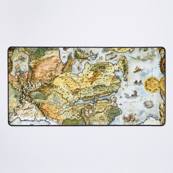 The World Of Thedas Map Desk Mat