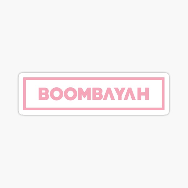 black pink boombayah pink kpop merch kpop shirt kpop mugs kpop stickers women tees korean group sticker by printingseoul redbubble