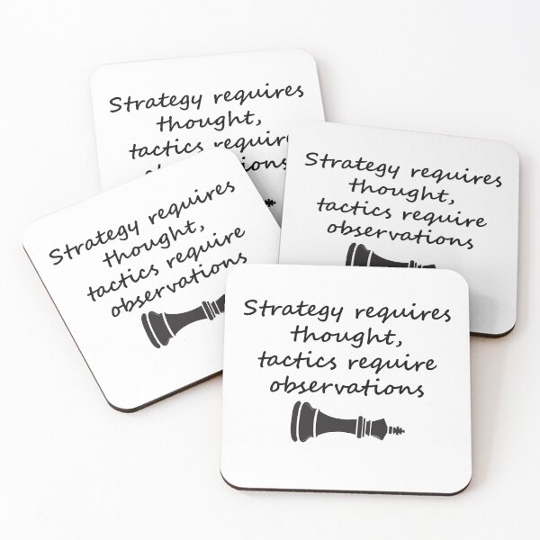 Item preview, Strategy requires thought, tactics require observations designed and sold by i-Culture.