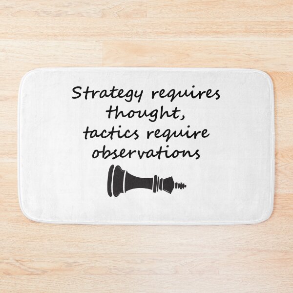 Item preview, Strategy requires thought, tactics require observations designed and sold by i-Culture.