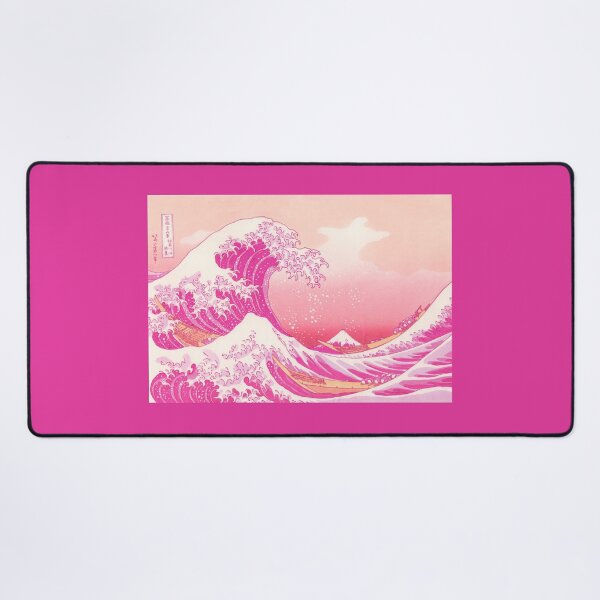 Item preview, Pink The Great Wave off Kanagawa or Under the Wave off Kanagawa designed and sold by ellebackup.