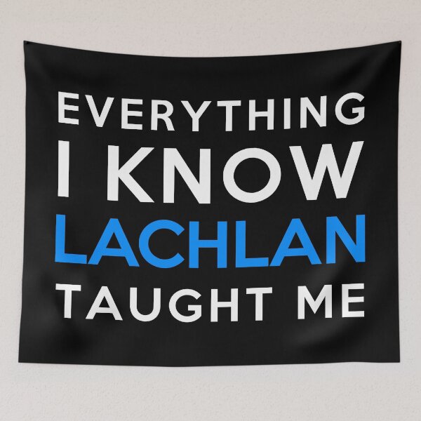 Item preview, Everything i know - Lachlan designed and sold by 2Girls1Shirt.