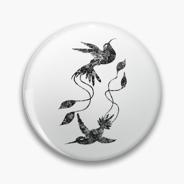 Item preview, White leaves in darkest skies abstract hummingbirds designed and sold by TitaCris.