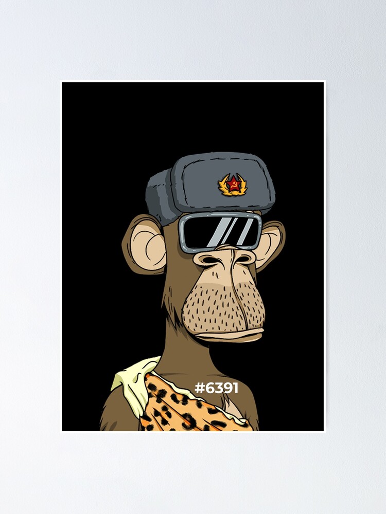 Bored Ape Yacht Club BAYC Ape 6391 | Poster