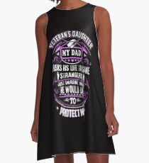 Veteran's Daughter <3 My Dad risk his life to save strangers. A-Line Dress