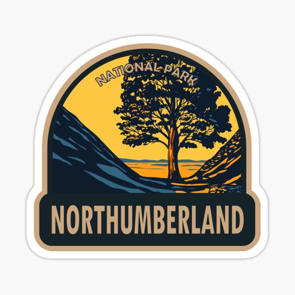 Northumberland National Park Sycamore Gap Tree England Sticker