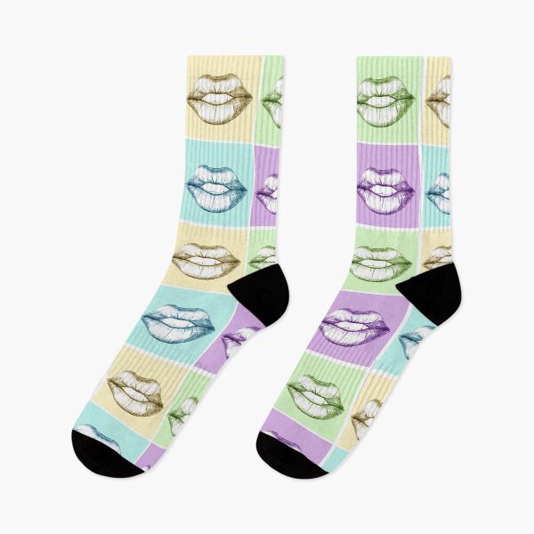 Item preview, Frame of four mouths of various colors designed and sold by Sarah  Deschenes.