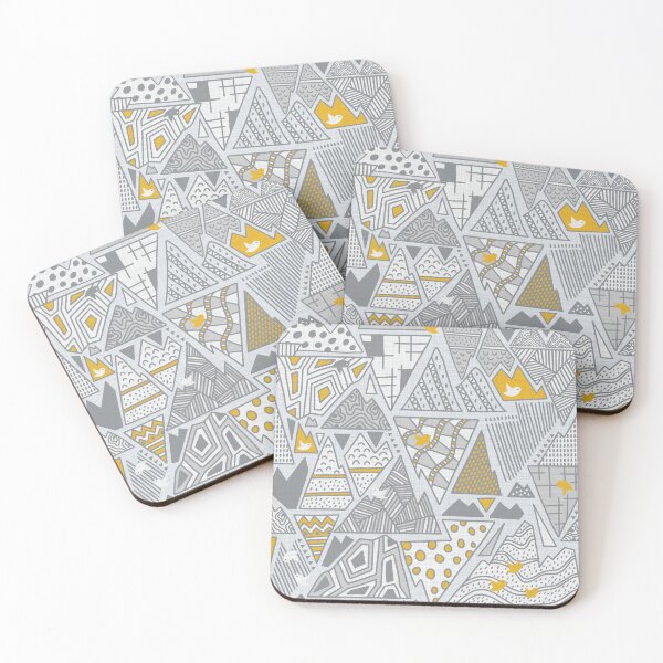 Item preview, Mountain Melodies - Pantone yellow grey designed and sold by DesignsbyRoochita Studio.