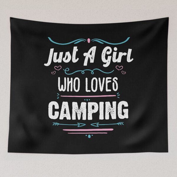 Item preview, Just A Girl Who Loves Camping - Funny Gift Idea For Travellers and backpackers 2021 designed and sold by RedHive.