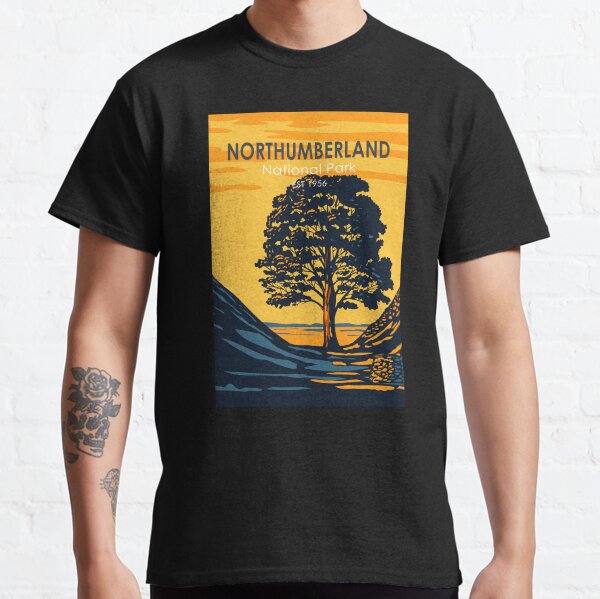 Northumberland National Park Sycamore Gap Tree England Vintage Classic T-Shirt