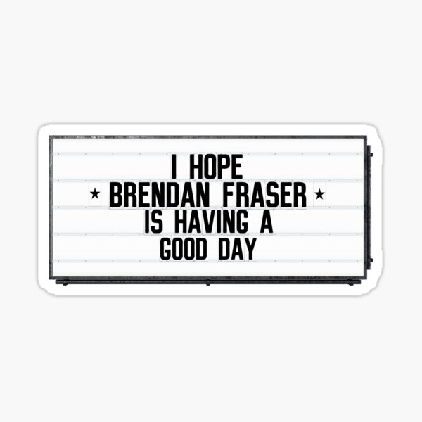 Vista previa del artículo con la obra «Brendan Fraser | Buen día», diseñado y vendido por 221bree.