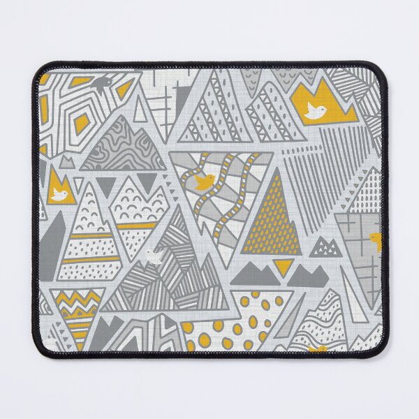 Item preview, Mountain Melodies - Pantone yellow grey designed and sold by DesignsbyRoochita Studio.