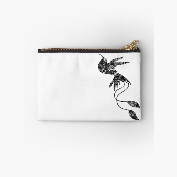 Item preview, White leaves in darkest skies abstract hummingbird designed and sold by TitaCris.