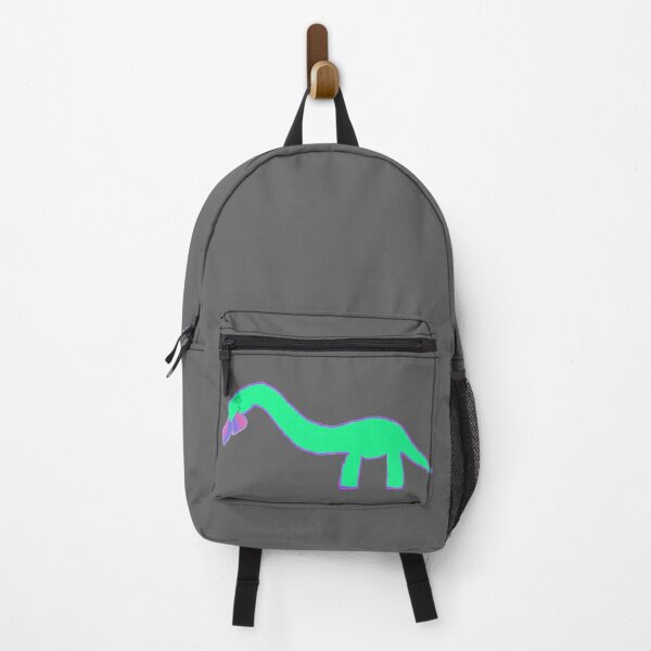 Item preview, Longneck dinosaur with bisexual pride flag designed and sold by system51.
