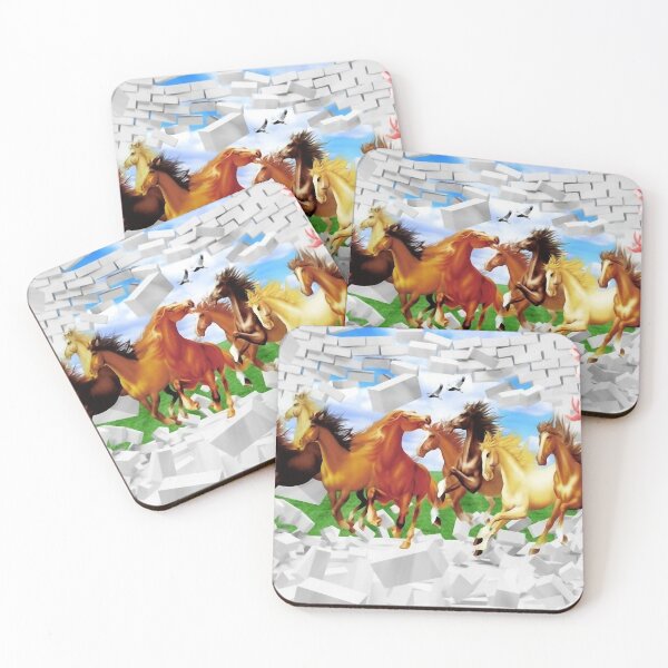 Item preview, Eight horses full picture picture, eight horses full picture design material, red move China designed and sold by zenger2021.