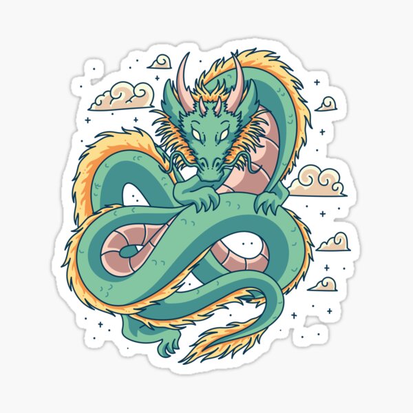 Chinese Dragon Sticker For Sale By Ronirivp Redbubble