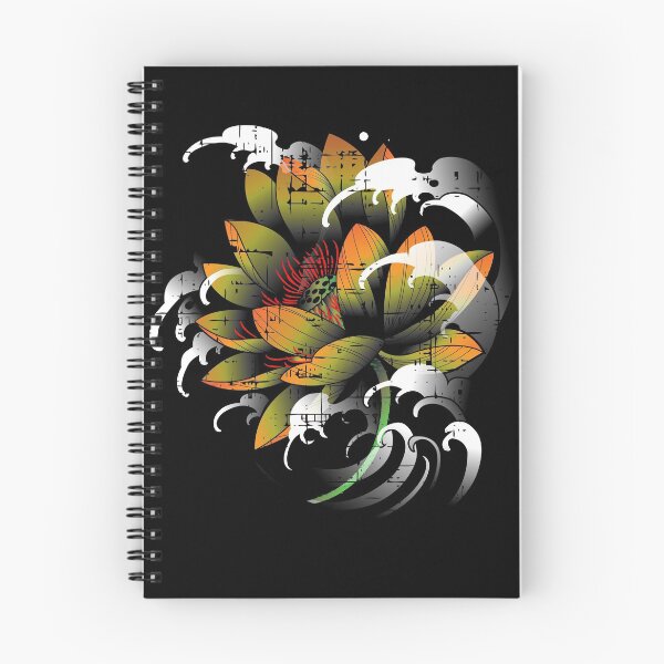 Item preview, Tattooed style lotus designed and sold by ZHUGUI.