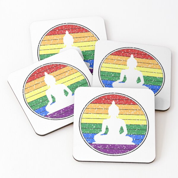 Item preview, Buddha in Rainbow Flag Gay Pride designed and sold by JoBella-Designs.