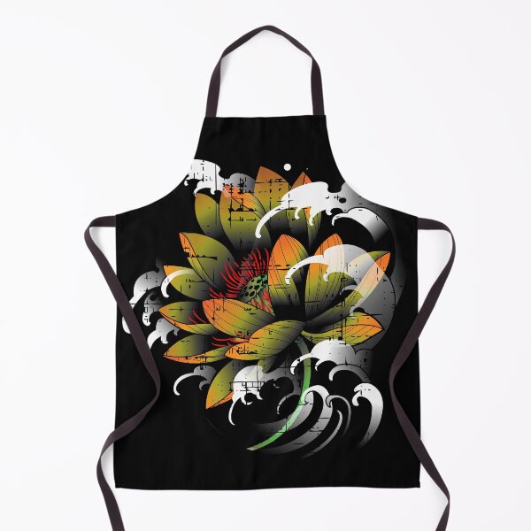 Item preview, Tattooed style lotus designed and sold by ZHUGUI.