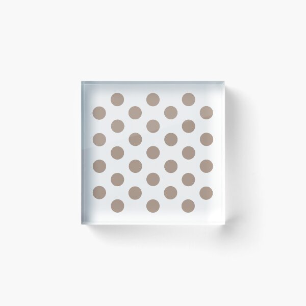 Item preview, Medium WARM TAUPE and WHITE POLKA DOTS designed and sold by RachelMacht.