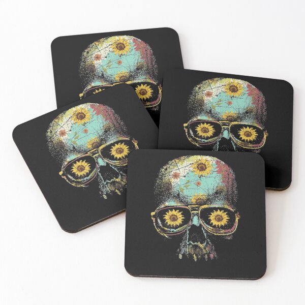 Item preview,  Yellow Flower Skull Spooky Florist Gift Sunshine Sunflower designed and sold by luisweber.