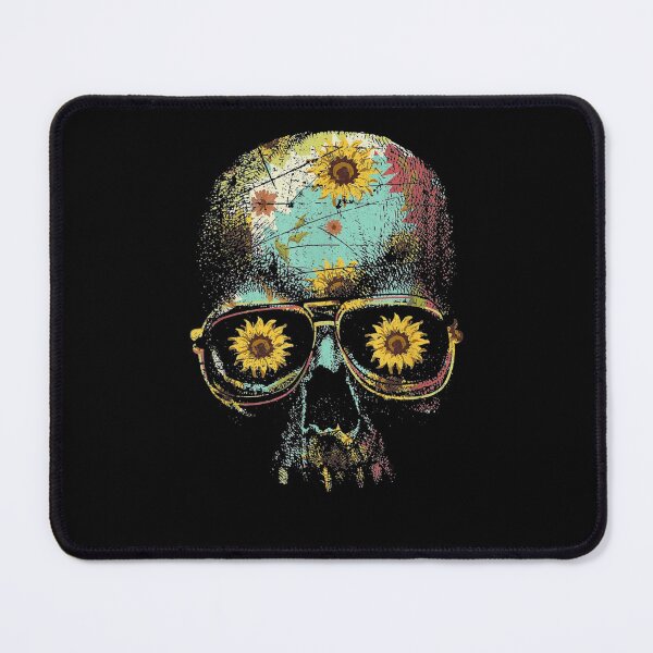 Item preview, Yellow Flower Skull Spooky Florist Gift Sunshine Sunflower designed and sold by luisweber.