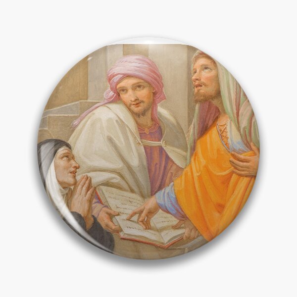 Saint Augustine and Saint Monica Pin