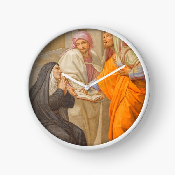 Saint Augustine and Saint Monica Clock