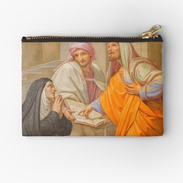 Saint Augustine and Saint Monica Zipper Pouch