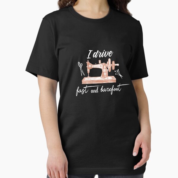 Item preview, funny I drive fast and barefoot t-shirts, gift for women girls  designed and sold by coolprintstore.