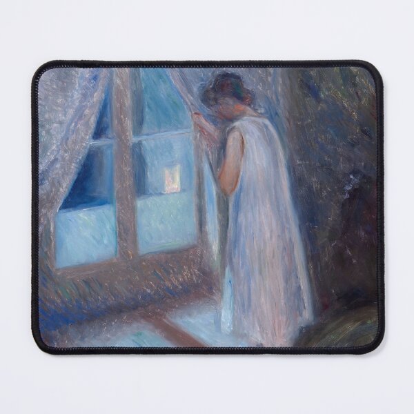 Item preview, The Girl By The Window Edvard Munch Painting designed and sold by ellebackup.