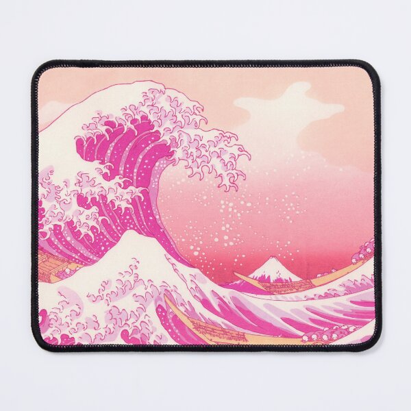 Item preview, Pink The Great Wave off Kanagawa or Under the Wave off Kanagawa designed and sold by ellebackup.