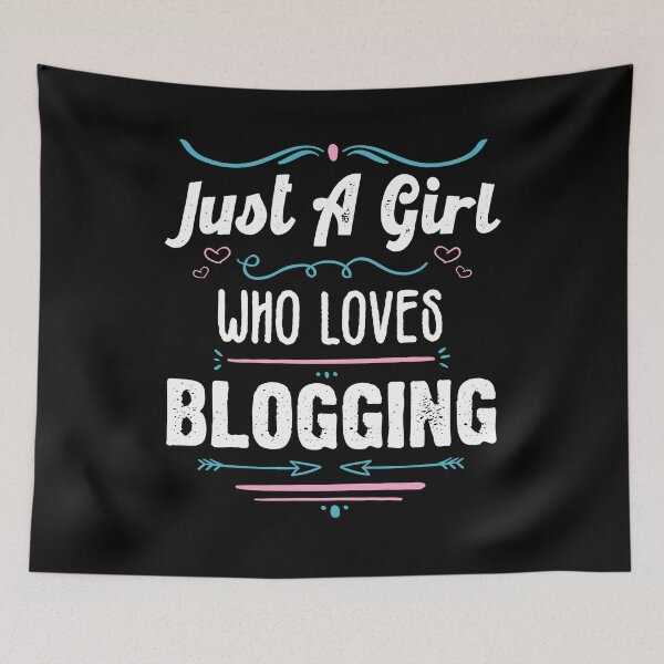 Item preview, Just A Girl Who Loves Blogging- Funny Gift Idea For bloggers 2021 designed and sold by RedHive.