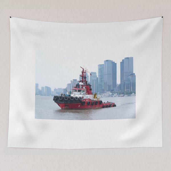 Item preview, Tugboat in the city of Shanghai, China designed and sold by Anita van Gendt.
