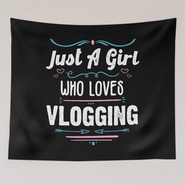 Item preview, Just A Girl Who Loves Vlogging- Funny Gift Idea For Vloggers 2021 designed and sold by RedHive.