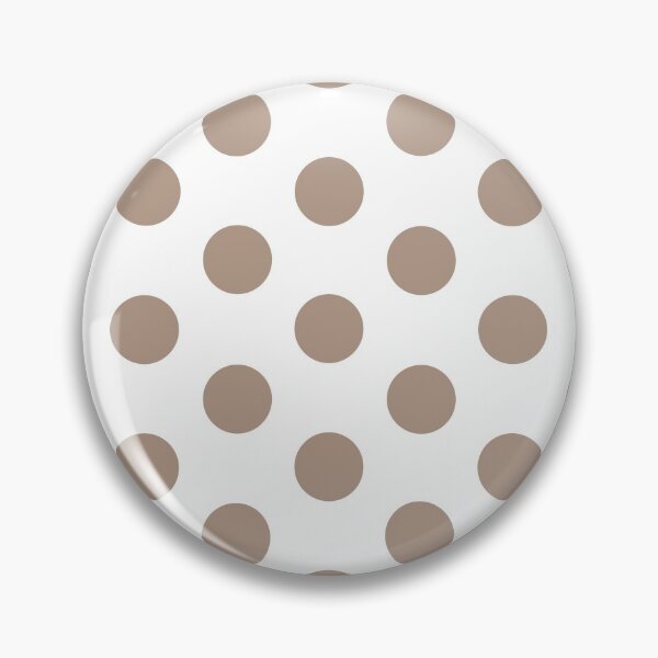 Item preview, Medium WARM TAUPE and WHITE POLKA DOTS designed and sold by RachelMacht.