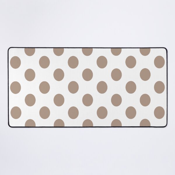 Item preview, Medium WARM TAUPE and WHITE POLKA DOTS designed and sold by RachelMacht.